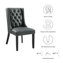 Baronet Button Tufted Vegan Leather Dining Chair by Modway by HouseOfZazla