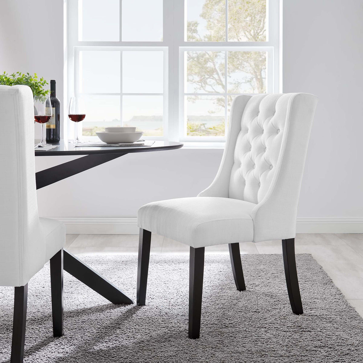 Baronet Button Tufted Fabric Dining Chair by Modway, photo 39 of 40