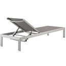 Shore Outdoor Patio Aluminum Mesh Chaise by Modway