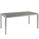 Shore Outdoor Patio Aluminum Dining Table by Modway by HouseOfZazla