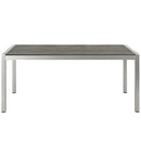 Shore Outdoor Patio Aluminum Dining Table by Modway by HouseOfZazla