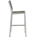 Shore Outdoor Patio Aluminum Armless Bar Stool by Modway by HouseOfZazla