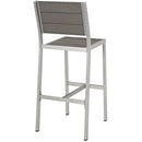 Shore Outdoor Patio Aluminum Armless Bar Stool by Modway by HouseOfZazla