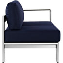 Shore Right-Arm Corner Sectional Outdoor Patio Aluminum Loveseat by HouseOfZazla