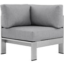 Shore Outdoor Patio Aluminum Corner Sofa by Modway by HouseOfZazla