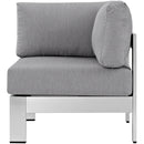 Shore Outdoor Patio Aluminum Corner Sofa by Modway by HouseOfZazla