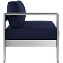 Shore Left-Arm Corner Sectional Outdoor Patio Aluminum Loveseat by HouseOfZazla