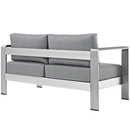 Shore Outdoor Patio Aluminum Loveseat by Modway by HouseOfZazla