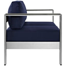 Shore Outdoor Patio Aluminum Loveseat by Modway by HouseOfZazla