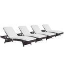 Convene Outdoor Patio Chaise Set of 4 by Modway by HouseOfZazla