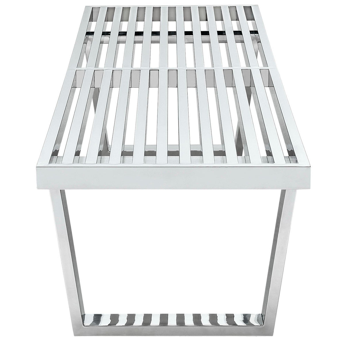 Sauna 5' Stainless Steel Bench by Modway, photo 2 of 3