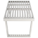 Sauna 4' Stainless Steel Bench by Modway by HouseOfZazla