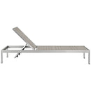 Shore Outdoor Patio Aluminum Chaise Set of 6 by Modway by HouseOfZazla