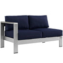 Shore 4 Piece Outdoor Patio Aluminum Sectional Sofa Set by Modway by HouseOfZazla