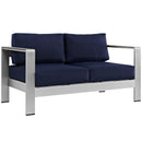 Shore 6 Piece Outdoor Patio Aluminum Sectional Sofa Set by HouseOfZazla