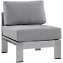 Shore 3 Piece Outdoor Patio Aluminum Sectional Sofa Set by Modway by HouseOfZazla