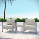 Shore 3 Piece Outdoor Patio Aluminum Set by Modway by HouseOfZazla