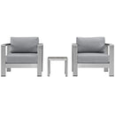 Shore 3 Piece Outdoor Patio Aluminum Set by Modway by HouseOfZazla