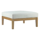 Bayport Outdoor Patio Teak Ottoman by Modway by HouseOfZazla