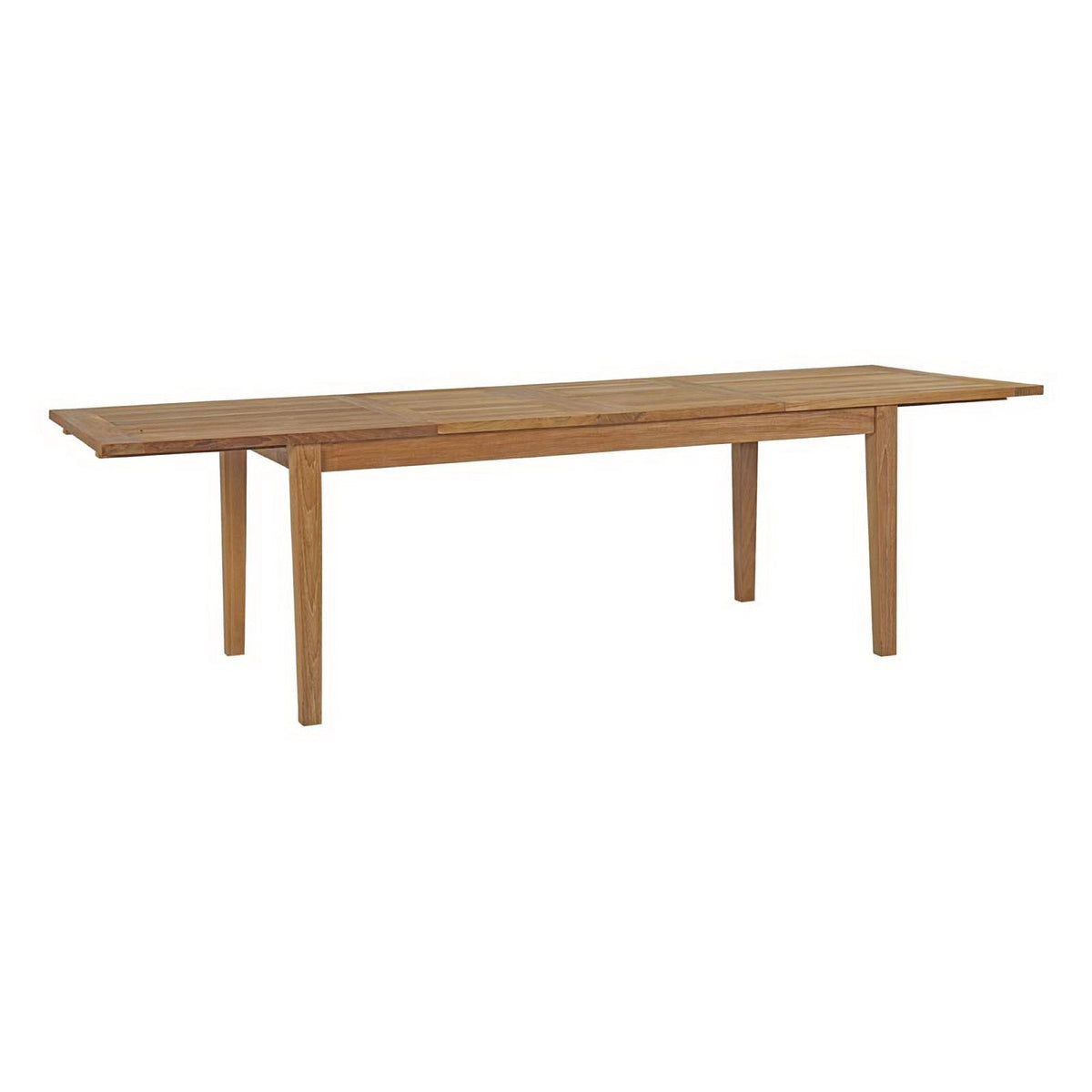 Marina Extendable Outdoor Patio Teak Dining Table by Modway, photo 2 of 7