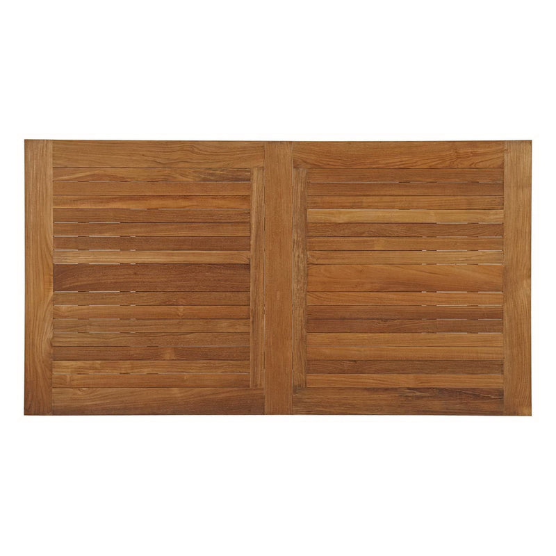 Marina Extendable Outdoor Patio Teak Dining Table by Modway, photo 6 of 7