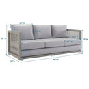 Aura Outdoor Patio Wicker Rattan Sofa by HouseOfZazla