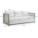 Aura Outdoor Patio Wicker Rattan Sofa by HouseOfZazla