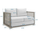 Aura Outdoor Patio Wicker Rattan Loveseat by Modway by HouseOfZazla