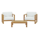 Upland 3 Piece Outdoor Patio Teak Set by Modway by HouseOfZazla