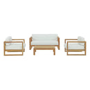 Upland 4 Piece Outdoor Patio Teak Set by Modway by HouseOfZazla
