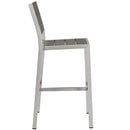 Shore Outdoor Patio Aluminum Armless Bar Stool Set of 2 by Modway by HouseOfZazla