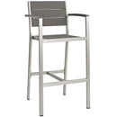 Shore 3 Piece Outdoor Patio Aluminum Pub Set by Modway by HouseOfZazla