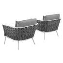 Stance Outdoor Patio Aluminum Armchair Set of 2 by Modway by HouseOfZazla