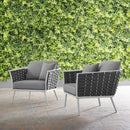 Stance Outdoor Patio Aluminum Armchair Set of 2 by Modway by HouseOfZazla