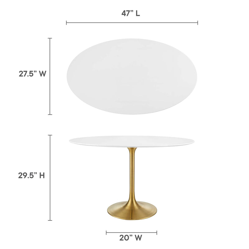 Lippa 48" Oval Wood Dining Table by Modway - EEI-3215, photo 3 of 7