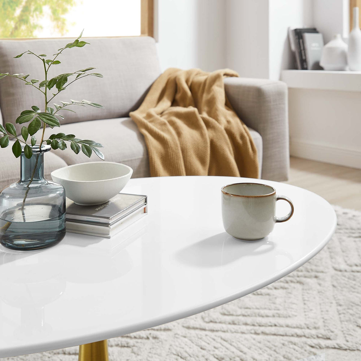 Lippa Oval Wood Coffee Table by Modway, photo 14 of 36