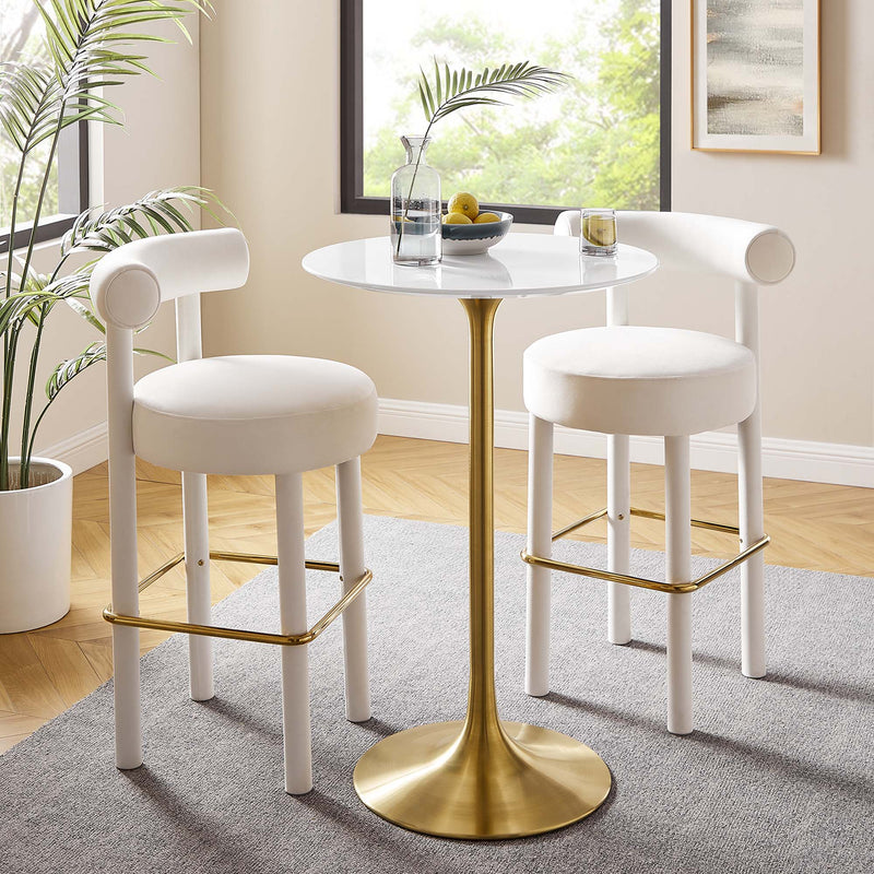 Lippa 28" Round Wood Bar Table by Modway - EEI-3262, photo 7 of 7