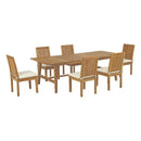 Marina 7 Piece Outdoor Patio Teak Dining Set by Modway by HouseOfZazla