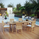 Marina 7 Piece Outdoor Patio Teak Dining Set by Modway by HouseOfZazla