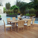 Marina 9 Piece Outdoor Patio Teak Dining Set by Modway by HouseOfZazla