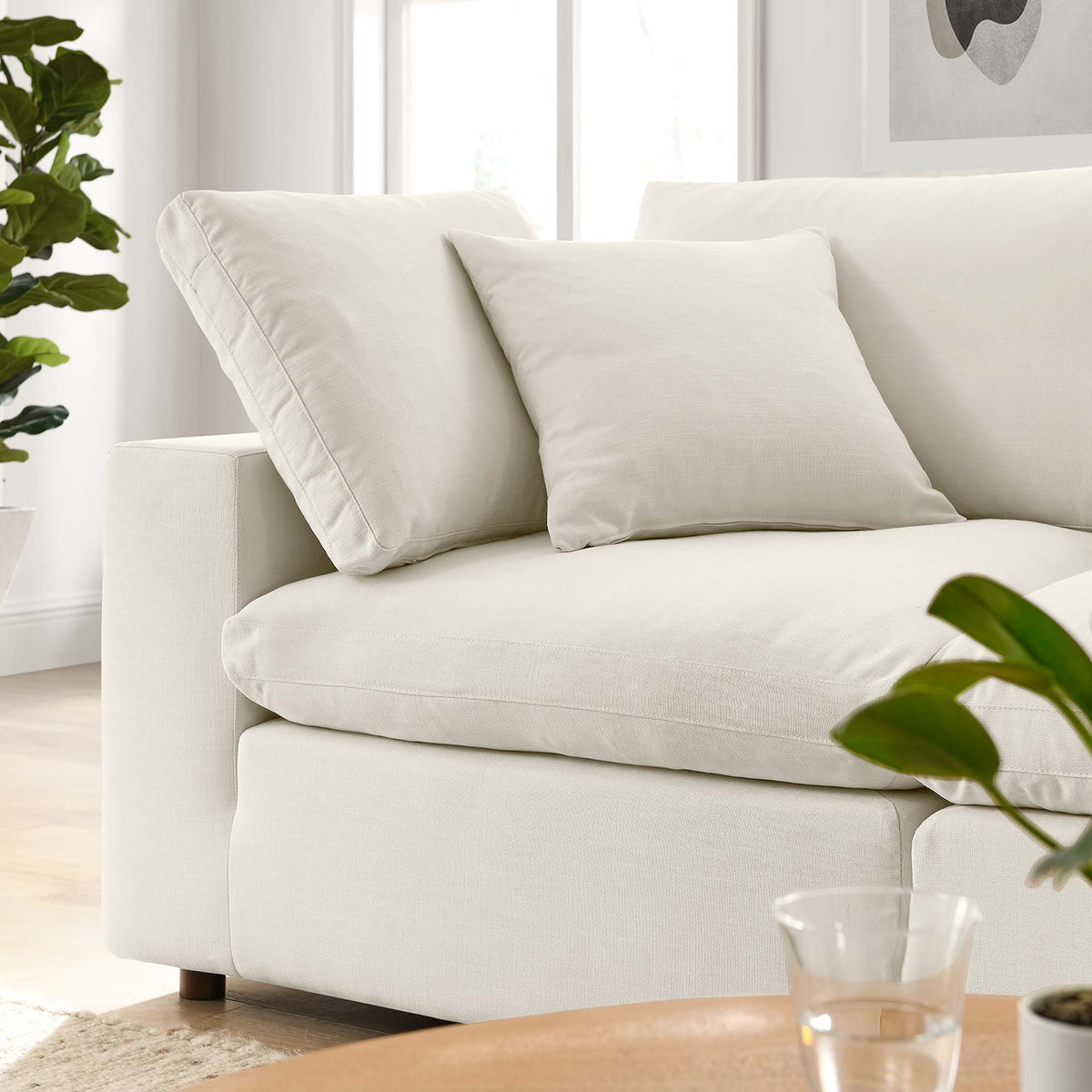 Commix 2 Piece Down Filled Overstuffed Sectional Sofa Set by Modway, photo 9 of 9
