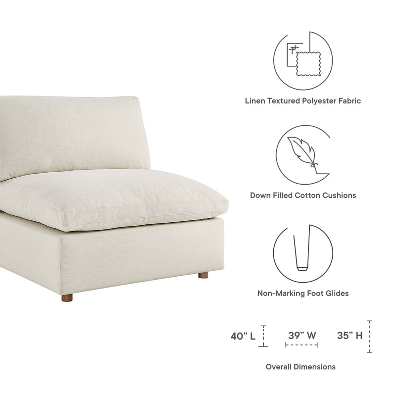 Commix 3 Piece Down Filled Overstuffed Sectional Sofa Set by Modway, photo 4 of 16