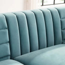 Ingenuity Channel Tufted Performance Velvet Sofa by Modway by HouseOfZazla