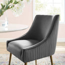 Discern Pleated Back Upholstered Performance Velvet Dining Chair by Modway by HouseOfZazla