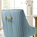 Discern Pleated Back Upholstered Performance Velvet Dining Chair by Modway by HouseOfZazla