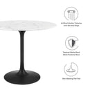 Lippa 36" Round Faux Marble Dining Table by Modway by HouseOfZazla