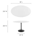 Lippa 48" Oval Wood Dining Table by Modway by HouseOfZazla
