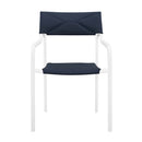 Raleigh Stackable Outdoor Patio Aluminum Dining Armchair by Modway