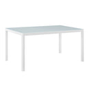 Raleigh 59" Outdoor Patio Aluminum Dining Table by Modway by HouseOfZazla