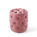 Amour Tufted Button Round Performance Velvet Ottoman by Modway by HouseOfZazla